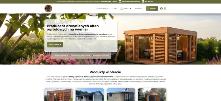 Trwałe konstrukcje ogrodowe – dlaczego warto zaufać woodyaltany.pl